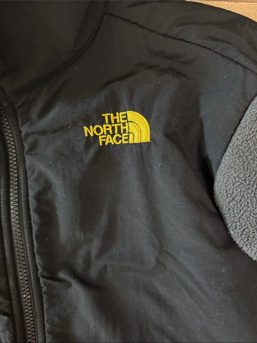 The North Face Men's Black & Gray Lightweight Fleece Jacket